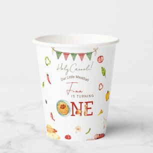 Our Little Meatball First Birthday Paper cup
