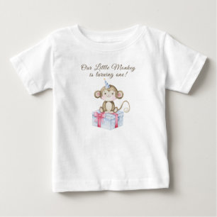 Our Little Monkey First Birthday Baby T-Shirt