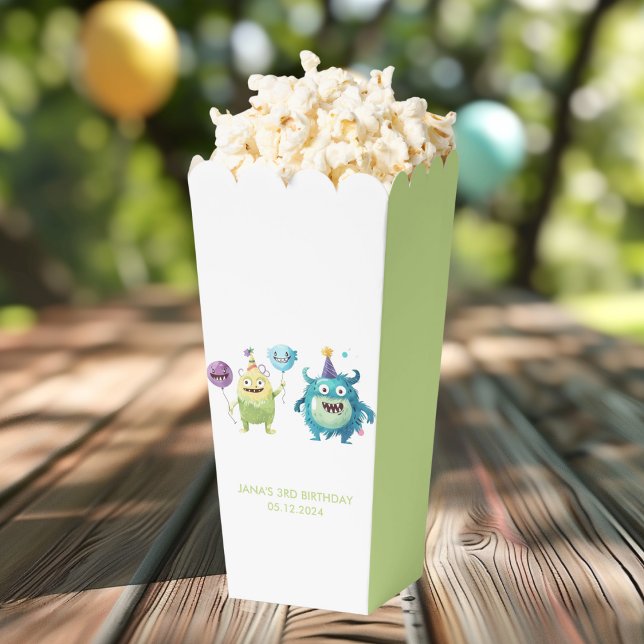 Our Little Monster | Colourful Three Monsters Favour Box (Creator Uploaded)