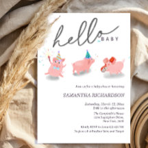 Our little pig baby shower