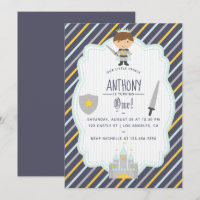 Our Little Prince Birthday Party Invitation