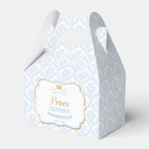 Our Little Prince Blue Royal 1st First Birthday Favour Box