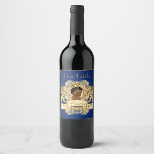 Our Little Prince  Royal African Prince Elegant Wine Label