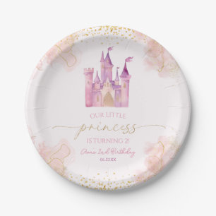 Our Little Princess Royal Castle Birthday Party Paper Plate