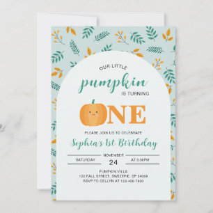 Our Little Pumpkin 1st Birthday 