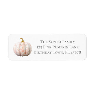 Our Little Pumpkin 1st Birthday Return Address Return Address Label