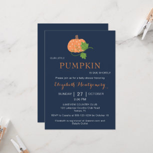 Our Little Pumpkin Baby Shower Invitation