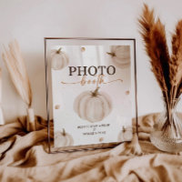 Our Little Pumpkin Birthday Photobooth Sign