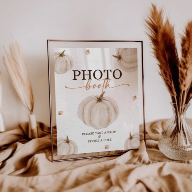 Our Little Pumpkin Birthday Photobooth Sign (Creator Uploaded)