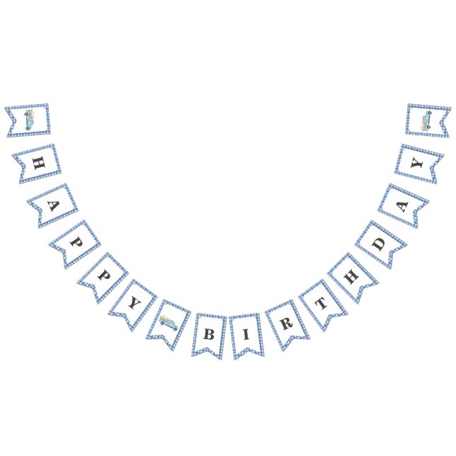 Our Little Pumpkin/Blue Truck Birthday Banner (All)