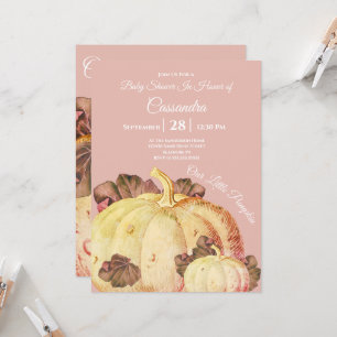 Our Little Pumpkin BOHO Mauve  Baby Girl Shower