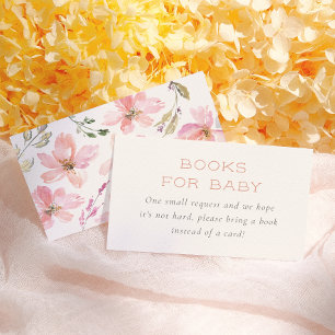 Our Little Pumpkin Floral Books For Baby Enclosure Card