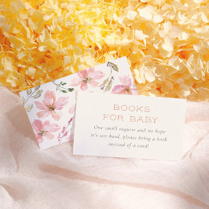 Our Little Pumpkin Floral Books For Baby Enclosure Card