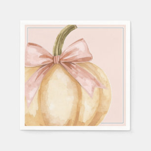 Our Little Pumpkin on the Way Fall Baby Shower Napkin