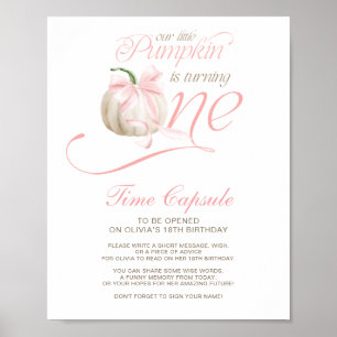 Our Little Pumpkin Time Capsule Sign
