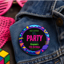 our little Retro Neon 80's Birthday Party
