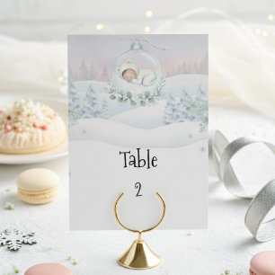 Our Little Snowbaby is on the way Seating Guide Table Number