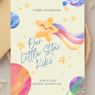“Our Little Star” Baby Shower Invitation