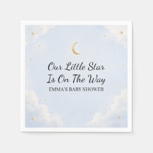 Our Little Star Is On The Way Baby Shower Paper Napkin