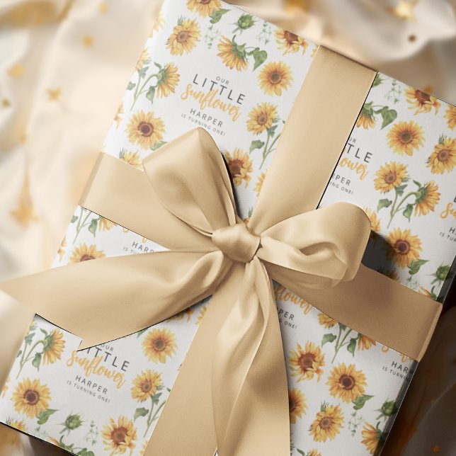 Our Little Sunflower Wrapping Paper (Creator Uploaded)