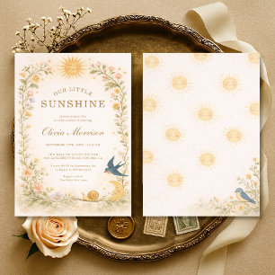 Our Little Sunshine Baby Shower Invitation