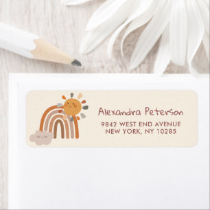 Our Little Sunshine Boho Return Address Label