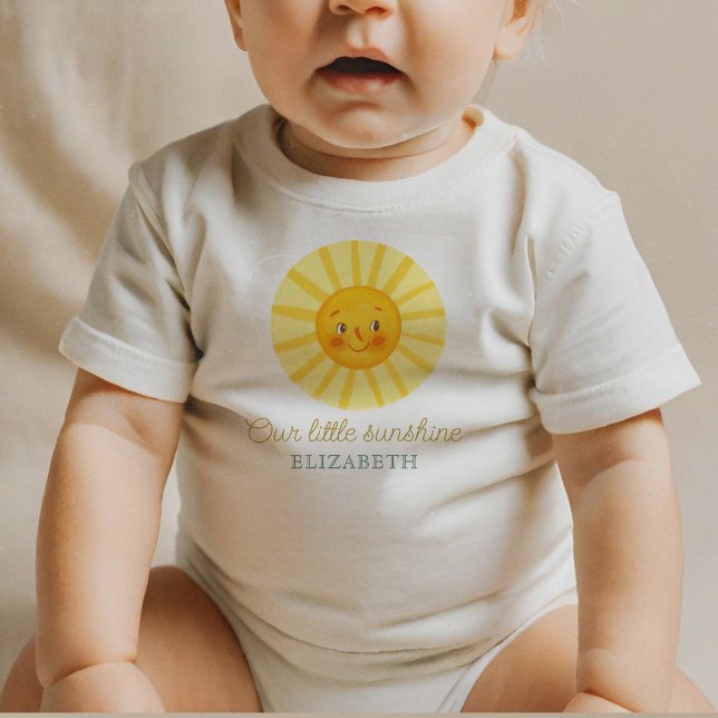 Our Little Sunshine cute Sun  Baby T-Shirt (Creator Uploaded)