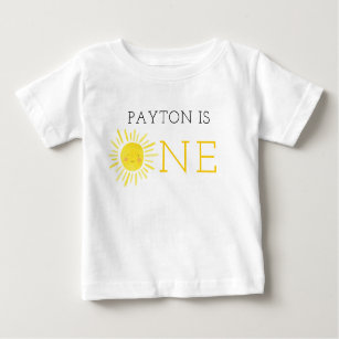 Our Little Sunshine First Birthday Party Girl Baby T-Shirt