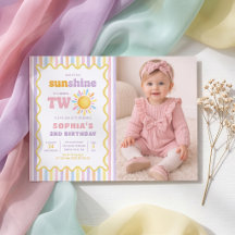 Our Little Sunshine Girl's 2nd Birthday Photo