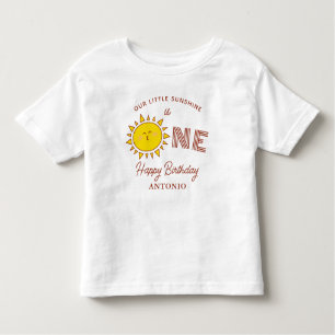Our Little Sunshine is One First Birthday Party Toddler T-Shirt