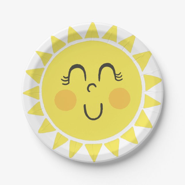 Our Little Sunshine Paper Plate (Front)