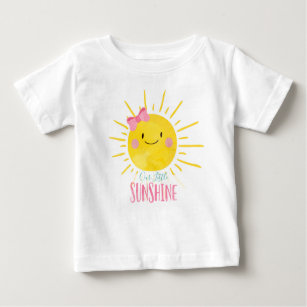 Our Little Sunshine Pink Girl Baby Summer T-Shirt