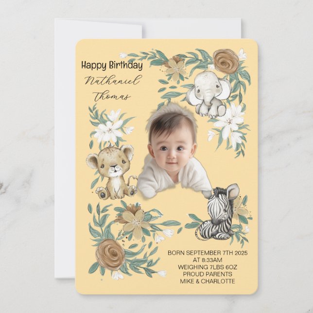 Our Little Sunshine’s Birthday Bash Invitation (Front)