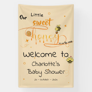 Our Little Sweet Honey Is On The Way Baby Shower Banner