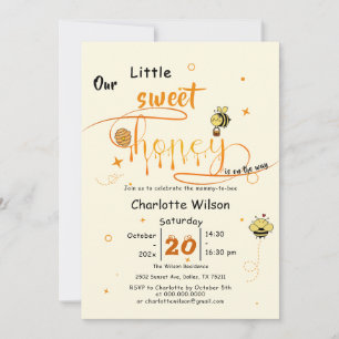 Our Little Sweet Honey Is On The Way Baby Shower Invitation