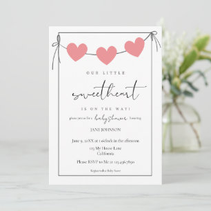Our Little Sweetheart Baby Shower Invitation