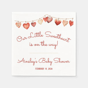 Our Little Sweetheart Baby Shower Napkins