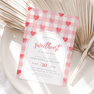 Our Little Sweetheart Valentine Baby Shower Invitation
