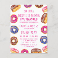 Our Little Sweetie Cute Doughnuts Pink Quote Birth