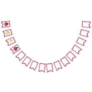 Our Little Turkey 1st Birthday High Chair (Girl) Bunting