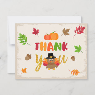 Our Little Turkey Thank You Card - TD