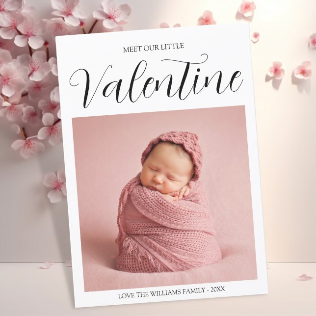 Our Little Valentine Baby Birth Announcement (Creator Uploaded)