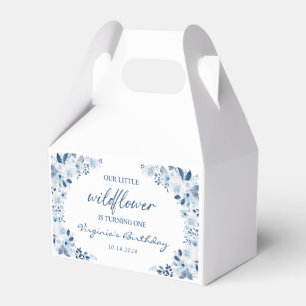 Our Little Wildflower Baby Girl 1st Birthday Party Favour Box