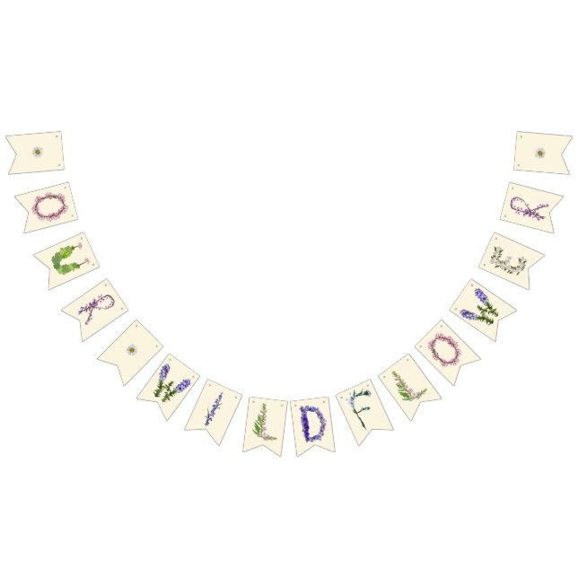 Our Little Wildflower - Elegant Floral Decor  Bunting (All)