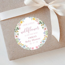 Our Little Wildflower Watercolor baby Shower