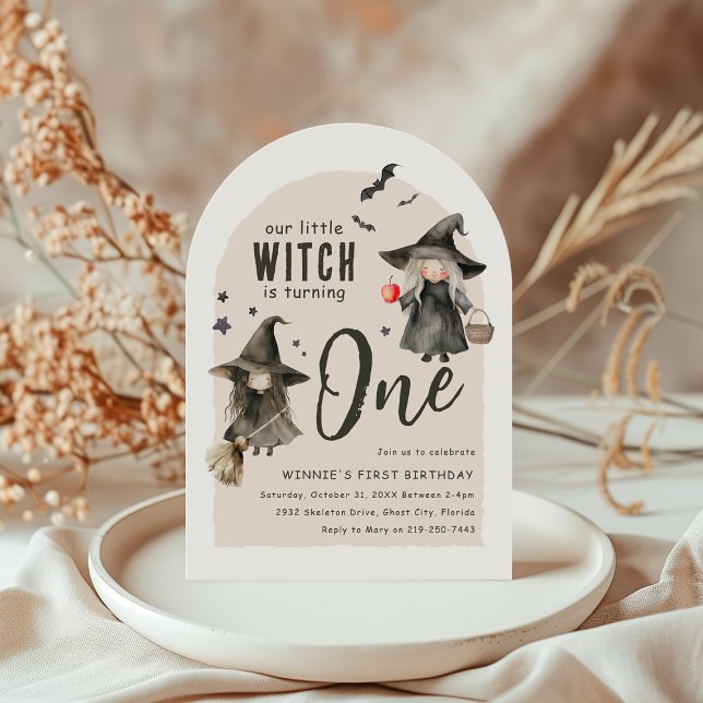 Our Little Witch | First Birthday Party Invitation (Creator Uploaded)