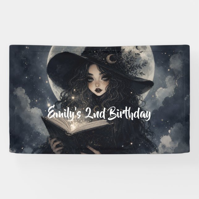 our little witch is turning 2 ||  banner (Horizontal)