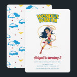 Our Little Wonder Woman Girls Birthday Invitation<br><div class="desc">Celebrate your child's superhero birthday with these Wonder Woman birthday invitations. Personalise by adding your party details!</div>