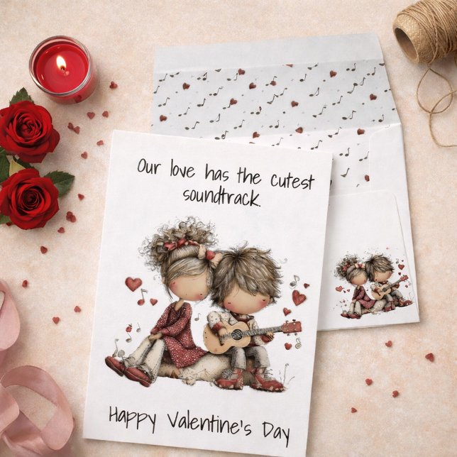 Our love has the cutest soundtrack holiday card (Creator Uploaded)
