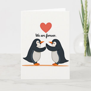 Our Love Is Forever Penguin Card